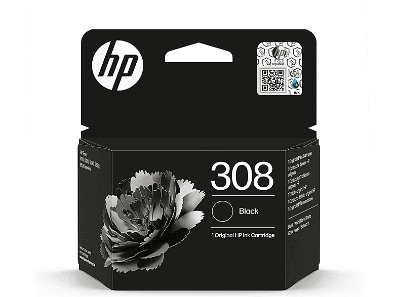 HP 308 Original Black Ink Cartridge