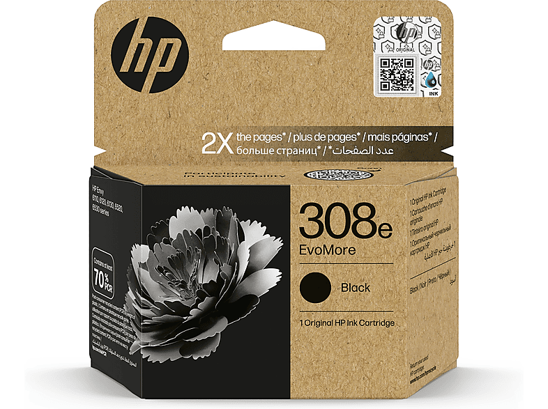 HP 308e Evomore Inktcartridge Zwart (7fp22ue#ce1)