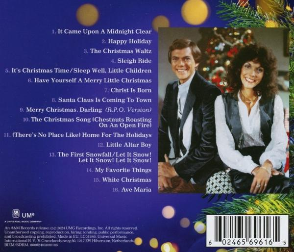 CD-Hülle mit Weihnachtsmotiv, mit einem Paar und einer Titelliste.