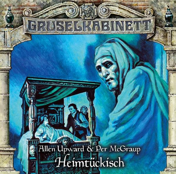 Albumcover mit einer Szene in einem Raum mit einem Mann und einer Person in blauer Robe.