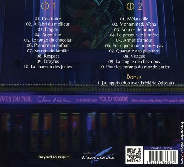 CD-Cover mit Titellisten und Album-Artwork. Enthält Informationen über den Künstler und das Album.