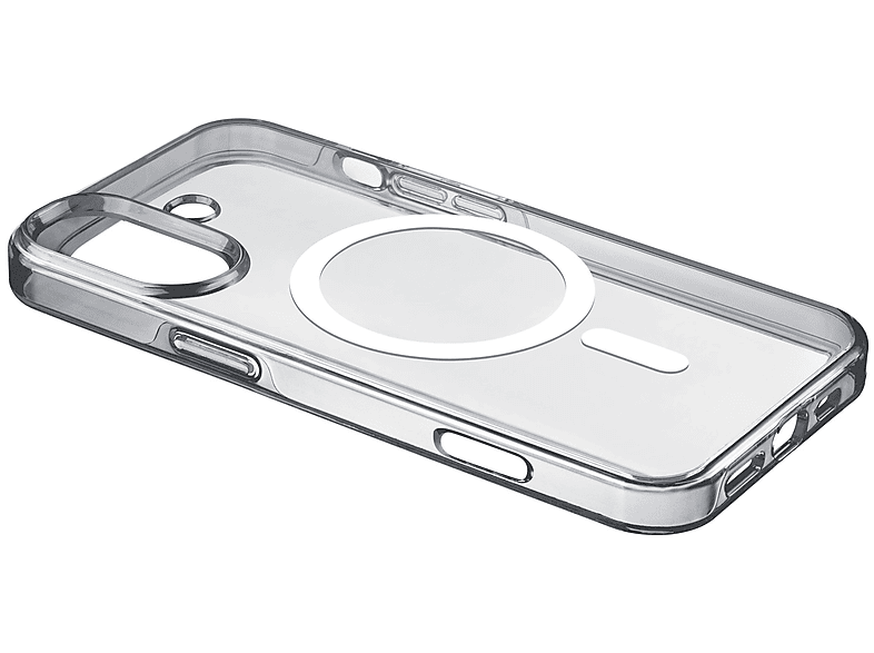 Cellularline Gloss Mag, Cover Magsafe per Iphone 16,Trasparente