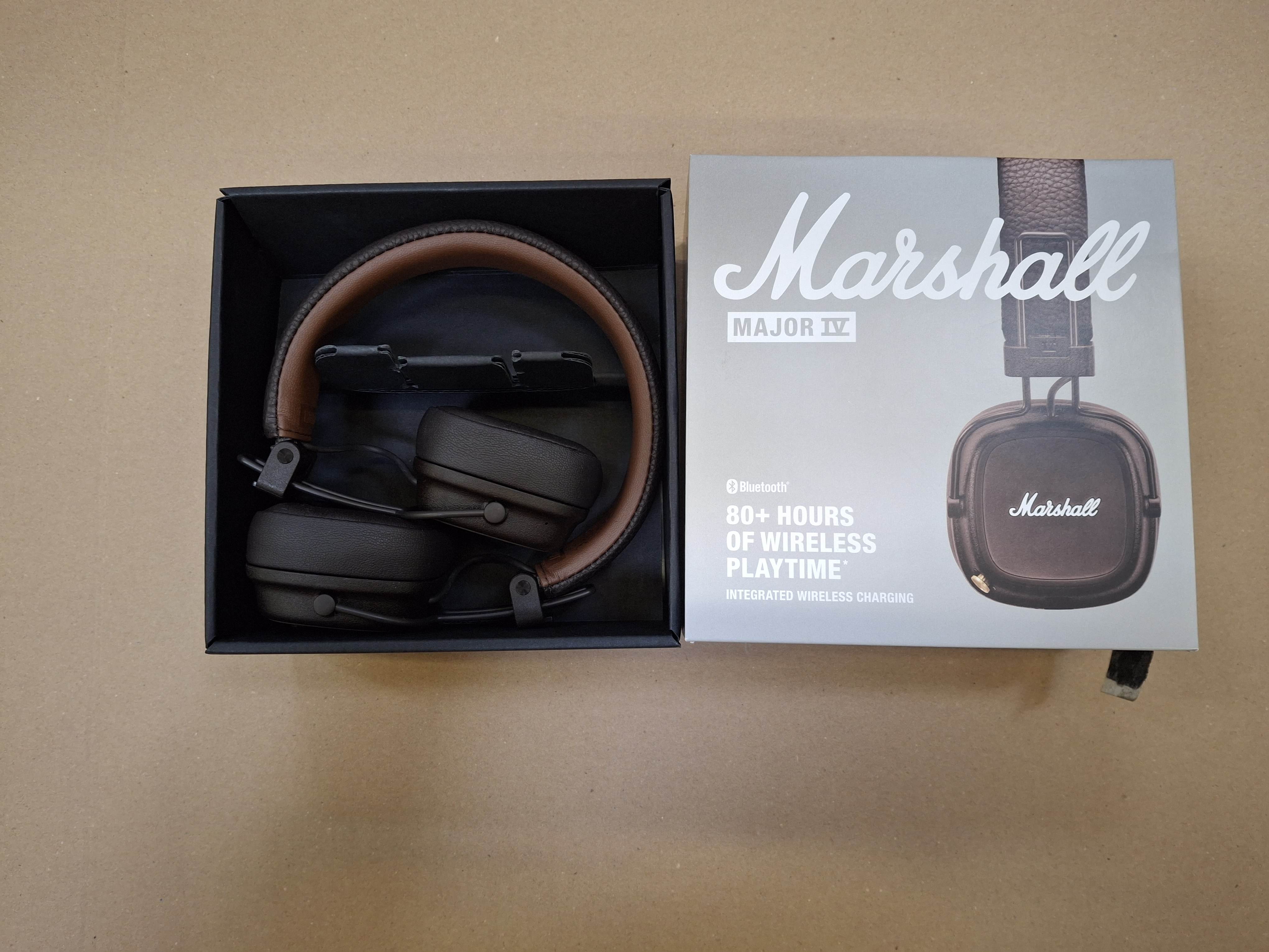 OUTLET - Słuchawki bezprzewodowe MARSHALL Major IV Bluetooth Brązowy