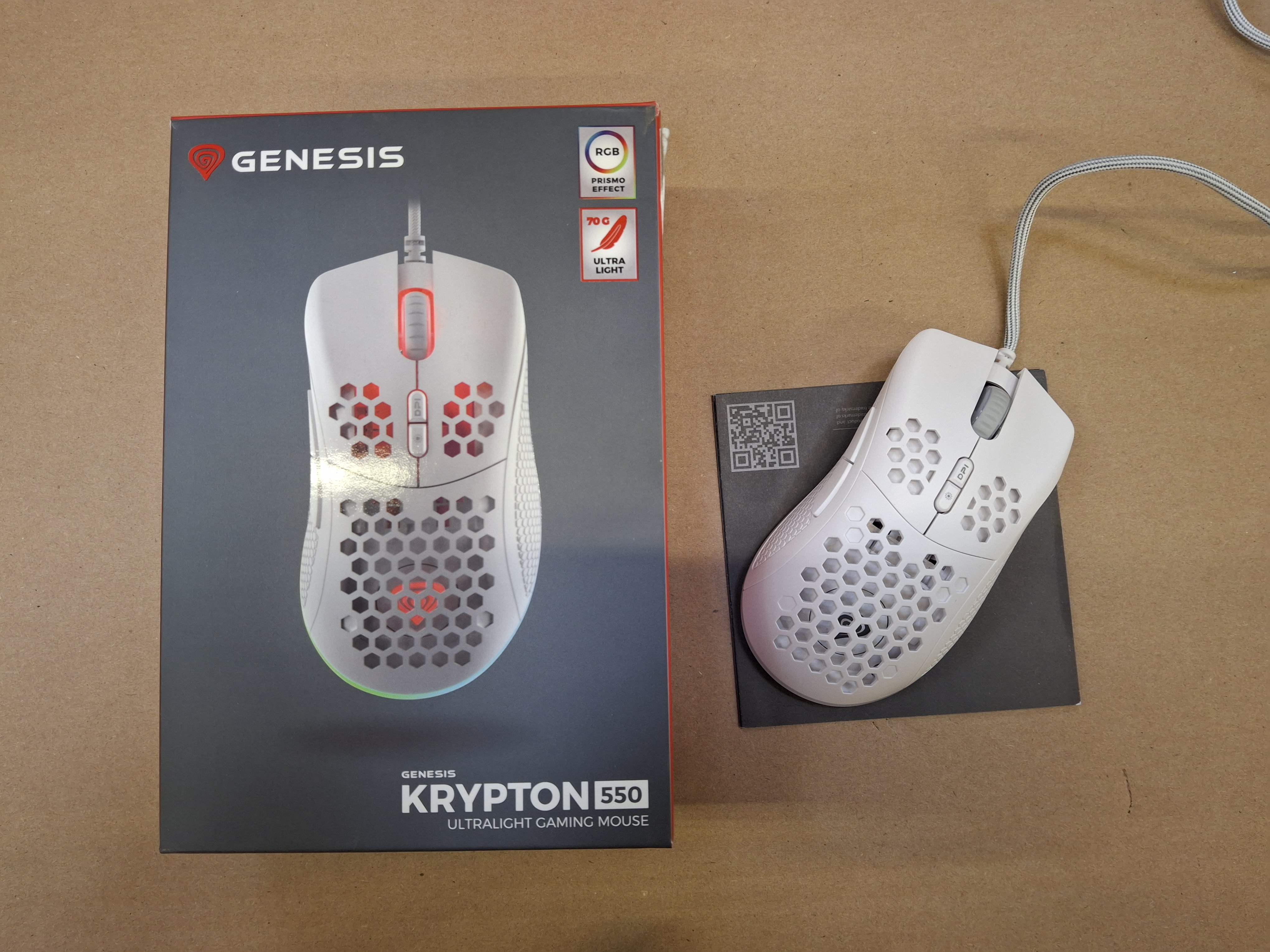 OUTLET - Mysz GENESIS Krypton 550 Biały NMG-1685