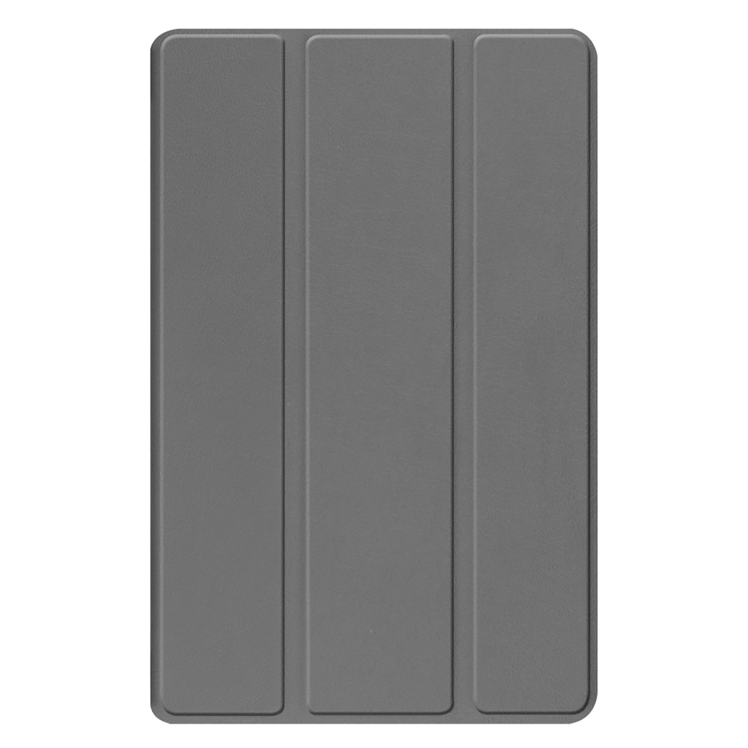 Un étui de tablette pliable gris.