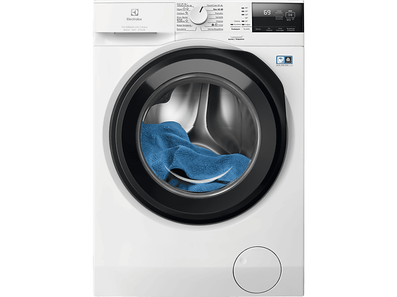 Electrolux Ew7W2612T 700 Serisi SteamCare D Enerji Sınıfı 10 kg Yıkama 6 Kurutma 1600 Devir Buharlı Kurutmalı Çamaşır Makinesi Beyaz