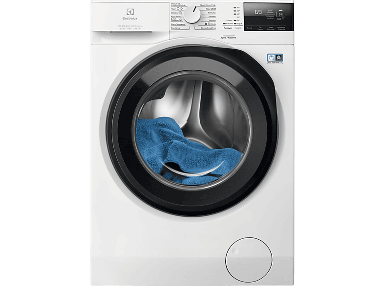 ELECTROLUX EW7W2612T 700 Serisi SteamCare D Enerji Sınıfı 10 kg Yıkama 6 kg Kurutma 1600 Devir Buharlı Kurutmalı Çamaşır Makinesi Beyaz