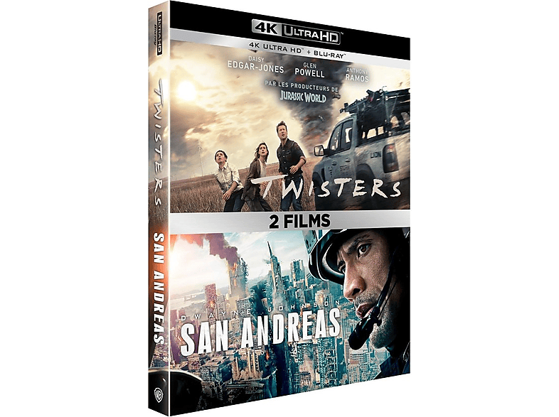 Warner Home Video Twisters + San Andreas 4k Blu-ray