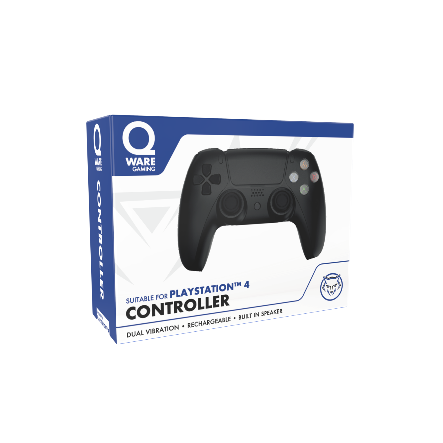 PlayStation 4 controller in doos, zwart, merk Ware Gaming.