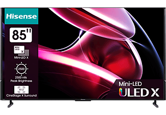 HISENSE 85UXKQ 4K UHD Smart Mini-LED ULED televízió, sötétszürke, 215 cm