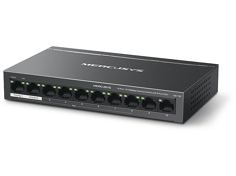 Switch Mercusys MS110P – zdjęcie 2