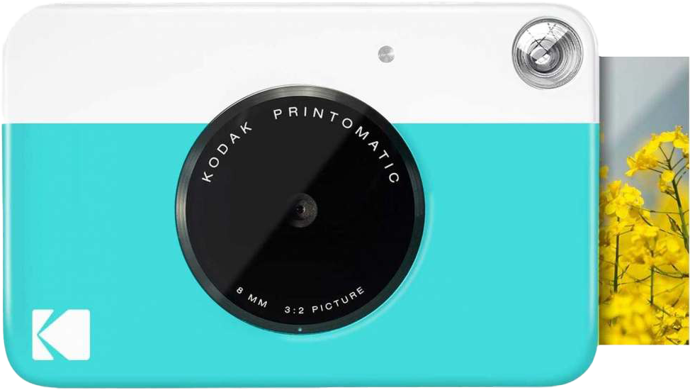 KODAK Printomatic instant fényképezőgép, Zink 2x3", kék