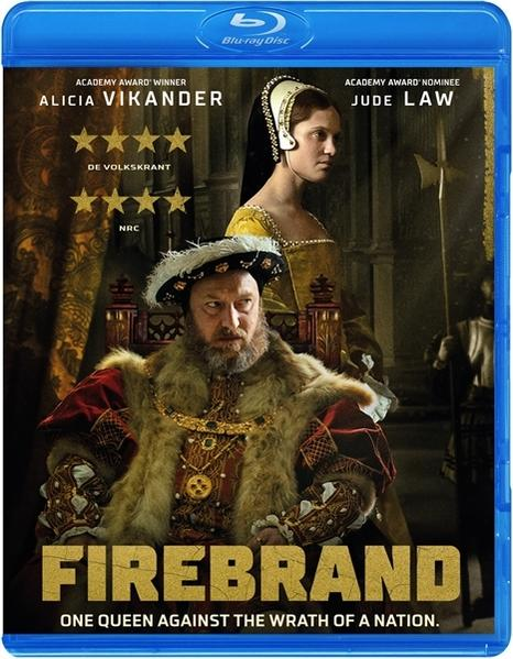 Couverture Blu-ray : homme sur un trône, femme derrière lui. Titre du film : Firebrand.