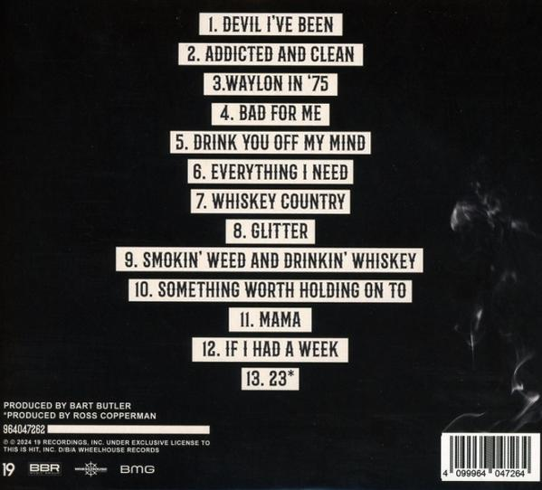 Rückseite einer Musik-CD mit Titelliste und Künstlerinformationen.
