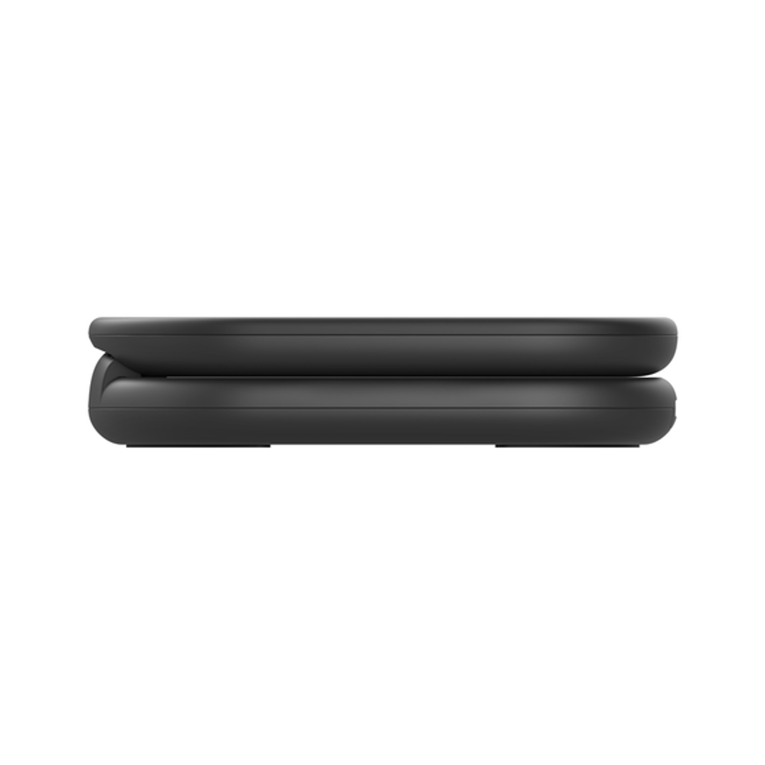 Due basi di ricarica wireless nere impilate l'una sull'altra.