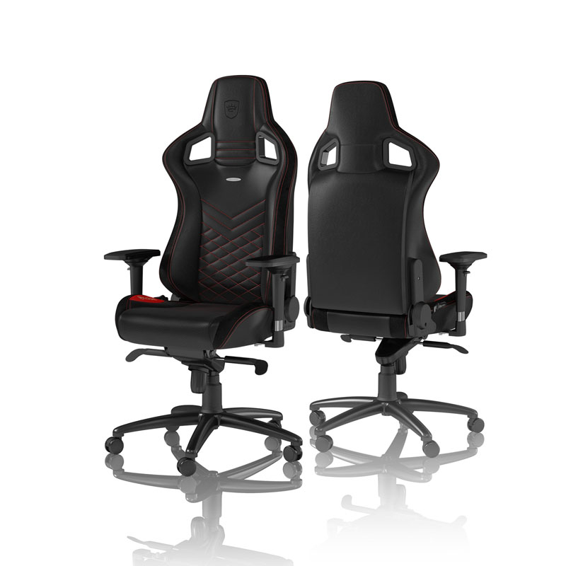 NOBLECHAIRS EPIC Gamingstuhl, Schwarz, Rot