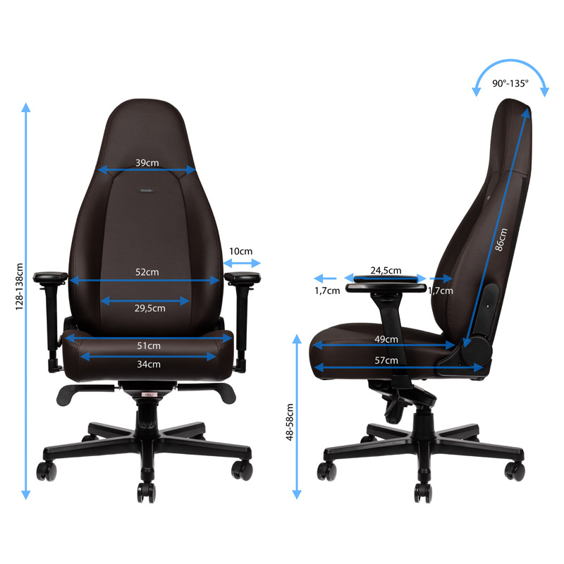 NOBLECHAIRS ICON - Java Edition Gamingstuhl, Braun