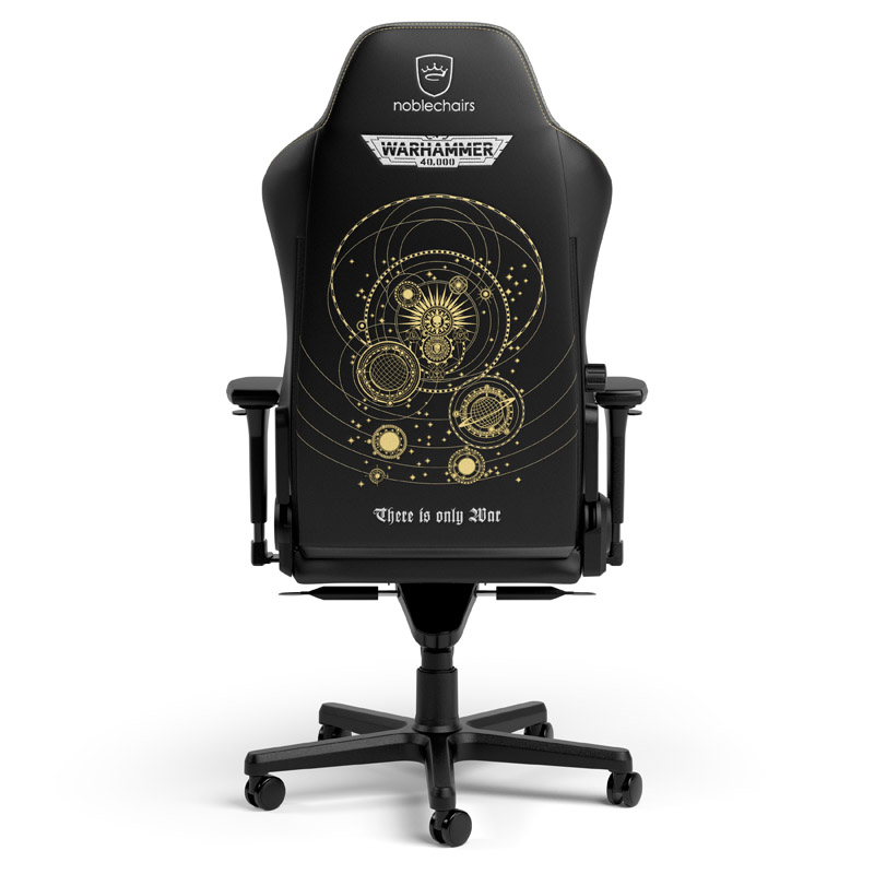 NOBLECHAIRS HERO - Warhammer 40k Edition Gaming Stuhl, Grau, Schwarz, Gold