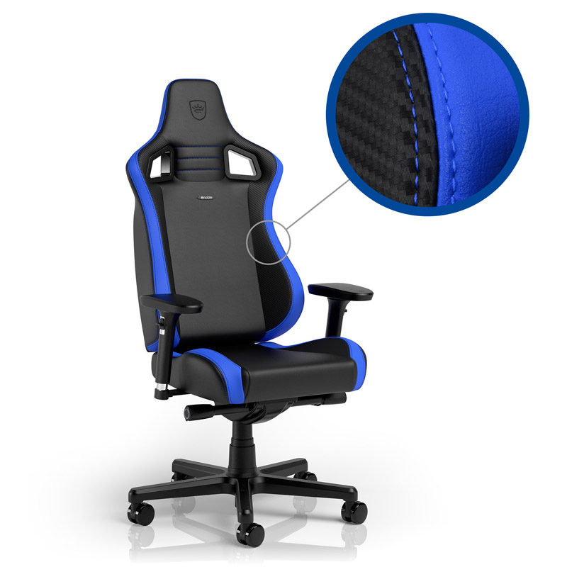 NOBLECHAIRS EPIC Compact Gamingstuhl, Schwarz, Blau