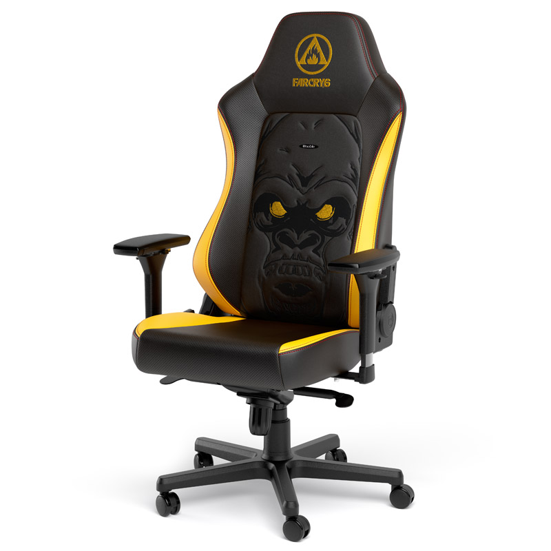 NOBLECHAIRS HERO - Far Cry 6 Special Edition Gaming Stuhl, Schwarz, Gelb, Rot