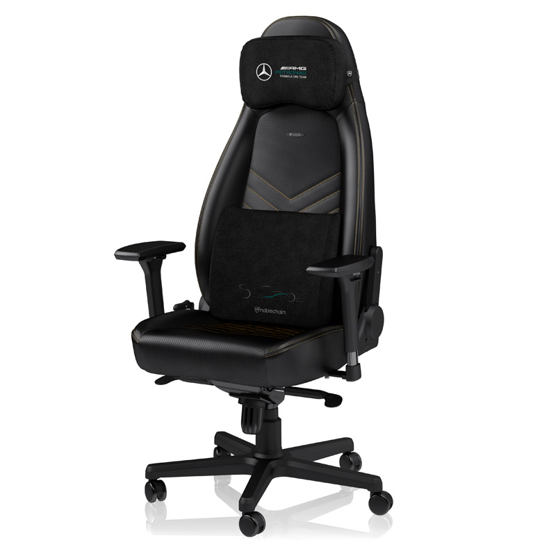 NOBLECHAIRS Memory Foam - Mercedes-AMG Petronas Formula One Team Edition Kissen-Set, Schwarz, Grün, Weiß