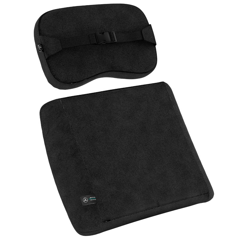 NOBLECHAIRS Memory Foam - Mercedes-AMG Petronas Formula One Team Edition Kissen-Set, Schwarz, Grün, Weiß