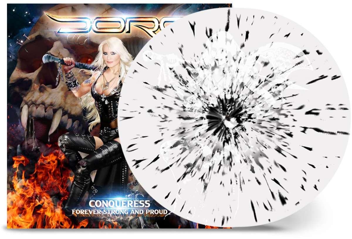 Doro - Conqueress Forever Strong And Proud (White & Black Splatter Vinyl) (Vinyl LP (nagylemez))