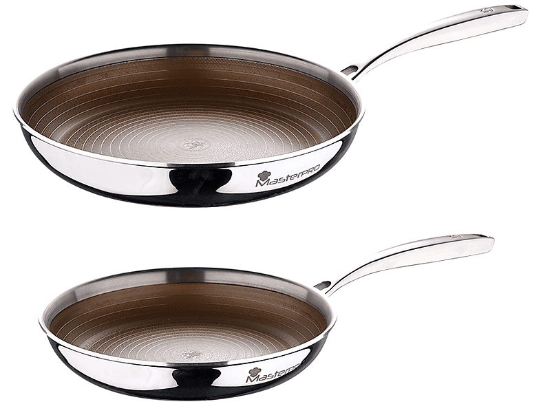 Set 2 Padelle per induzione e gas Masterpro Giro3 Ø 24/28cm