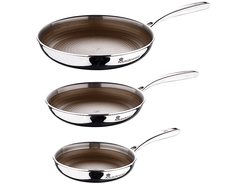 Set 3 Padelle per induzione e gas Masterpro Giro3 Ø 20/24/28cm