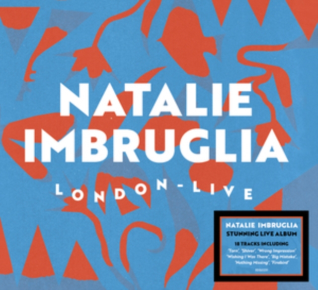 Albumhoes: Natalie Imbruglia, London - Live. Rood en blauw ontwerp.