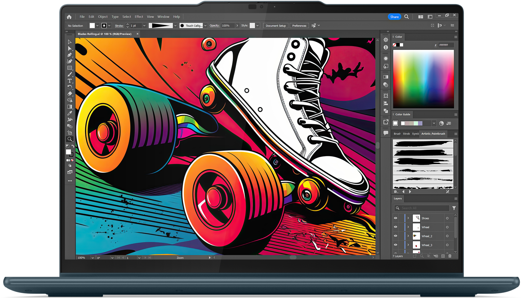 LENOVO Yoga 7 14IML9 83DJ00AUHV Kék 2in1 eszköz (14" WUXGA Touch/Core Ultra 7/16GB/512 GB SSD/Intel Arc/Win11H)