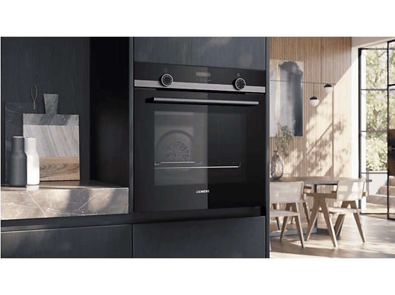 Horno - Siemens HB574AER3, IQ300, Multifunción, Pirolítico, 71 l, 60 cm, HumidClean, perfectCooking 3D, Inox – imagen 2