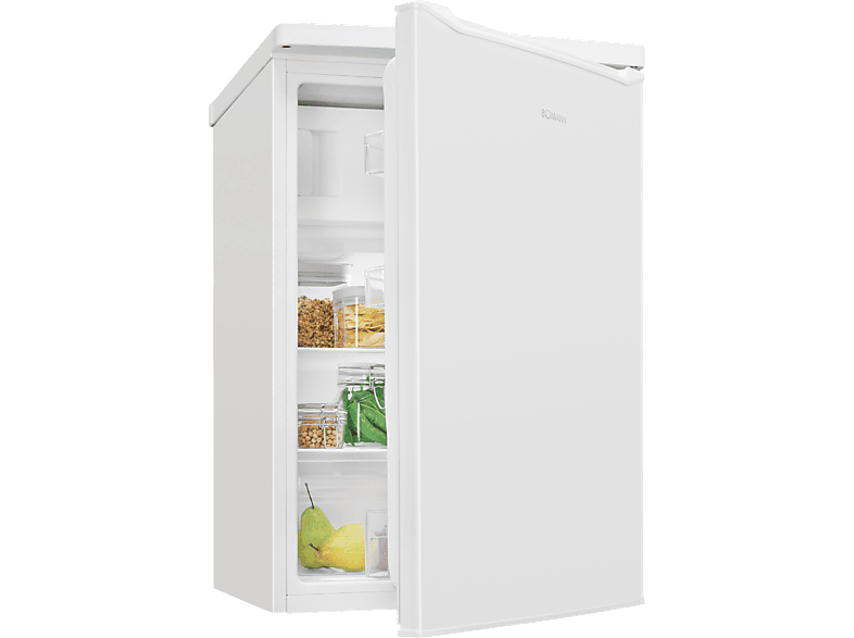 Bomann KS 7251 Kühlschrank mit Gefrierfach (C, 850 mm hoch, Weiß, 109 l)