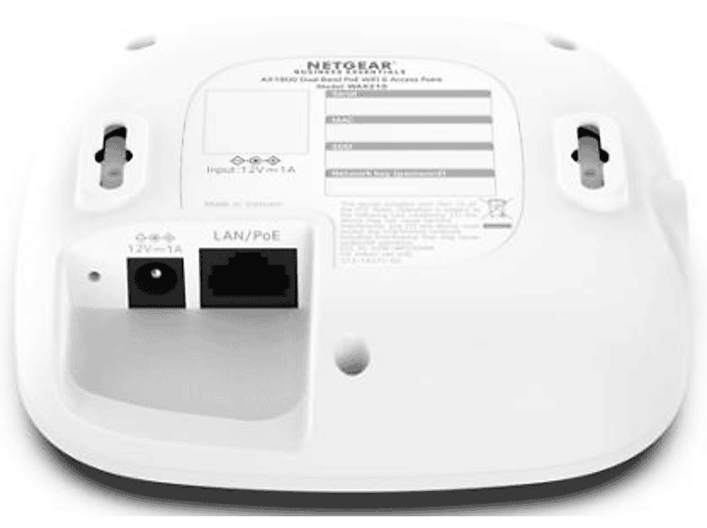 NETGEAR WAX210 Wireless Access Point, WiFi 6 AX1800 Dual-band; Access Point mit Gigabit PoE — Foto 4 von 5