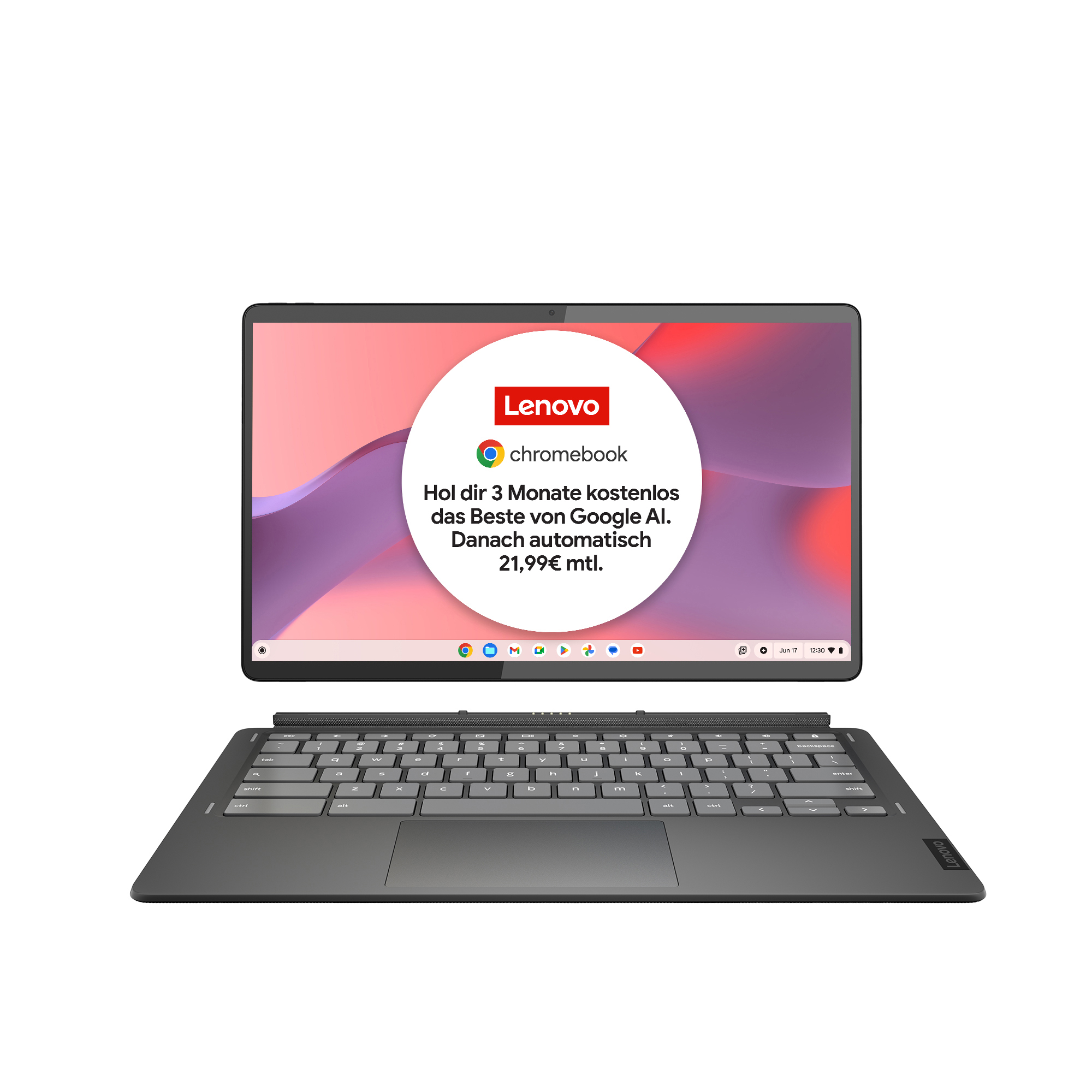LENOVO IdeaPad Duet 3, inkl. Lenovo USI Pen 2, 2-in-1 Chromebook 