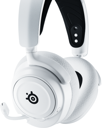 STEELSERIES Arctis Nova 7X vezeték nélküli fejhallgató mikrofonnal, USB-C + Bluetooth, PC & XBOX, fehér