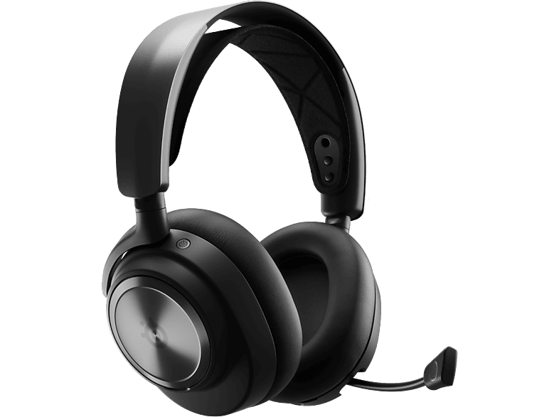 STEELSERIES Arctis Nova Pro vezeték nélküli headset, ANC, USB-C + Bluetooth, PC & XBOX, fekete (61521)