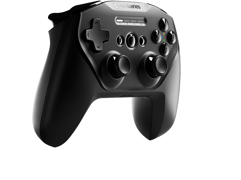 STEELSERIES Stratus+ vezeték nélküli Bluetooth gamepad PC és Android mobil eszközökhöz, fekete (69076)