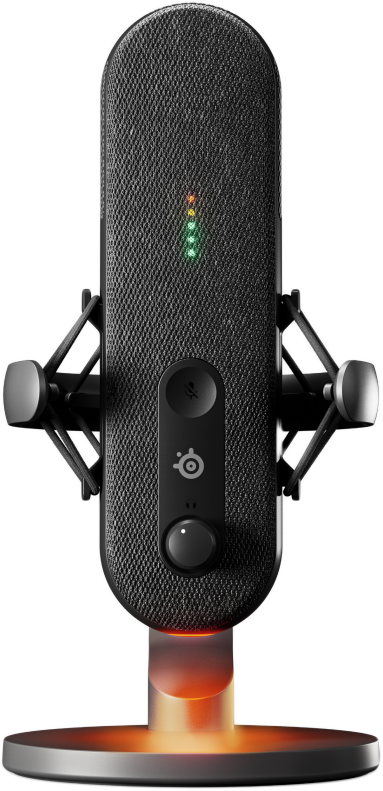 STEELSERIES Alias asztali mikrofon, USB, RGB világítás, fekete (61601)