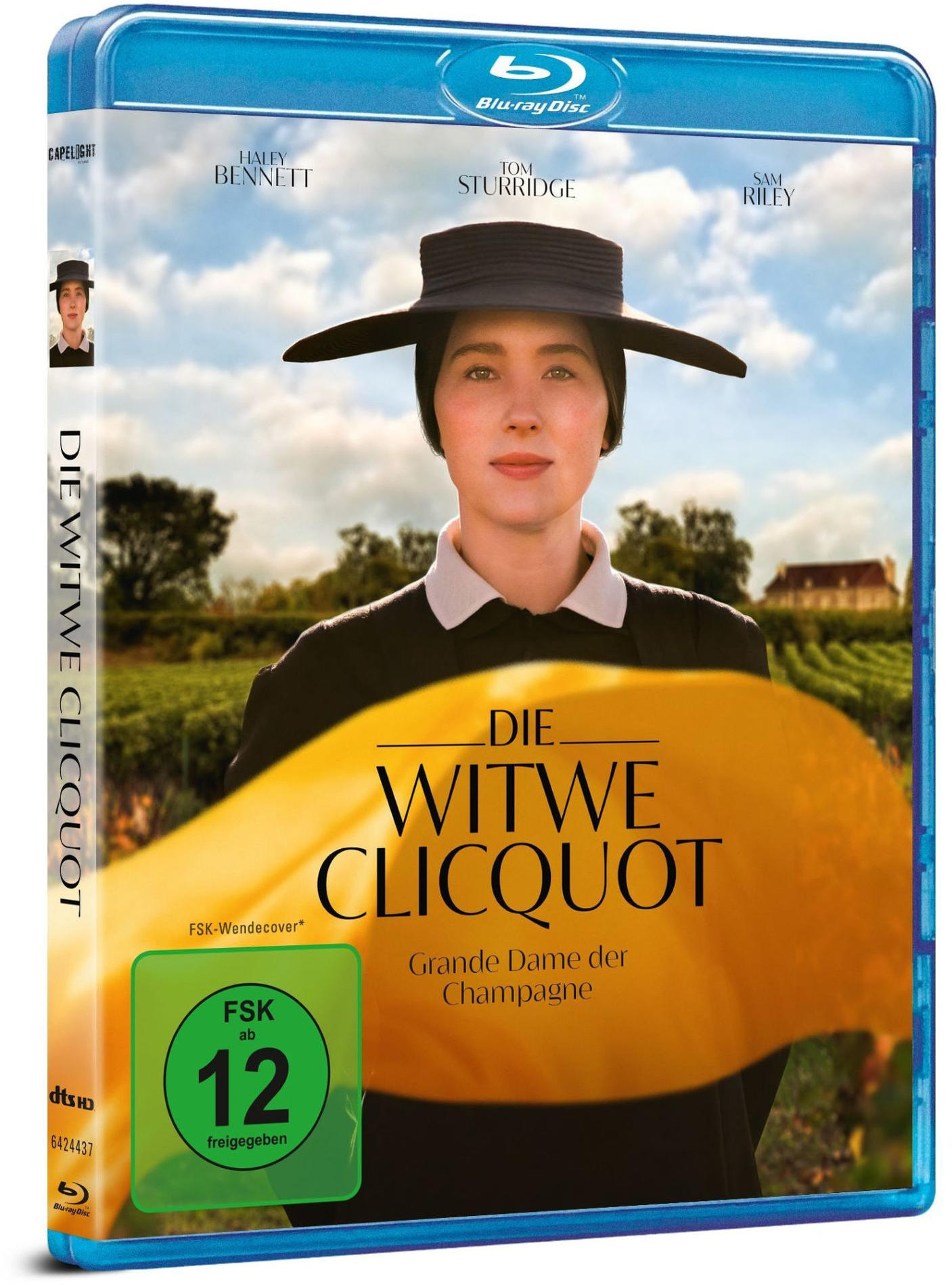 Blu-ray-Cover für den französischen Film Die Witwe Clicquot.
