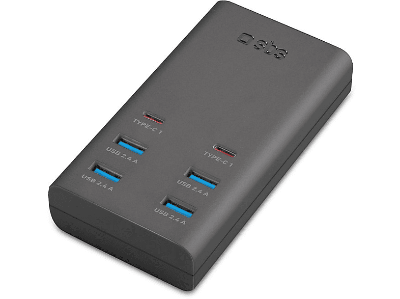 Stacja ładująca SBS z 4 portami USB-A i 2 USB-C TETR4USB2CPD25WK – zdjęcie 2