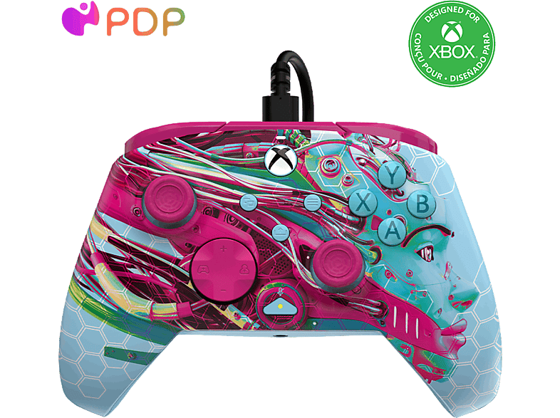 PDP Controller Rematch Android Dreams Glow In The Dark Xbox Series X Blauw