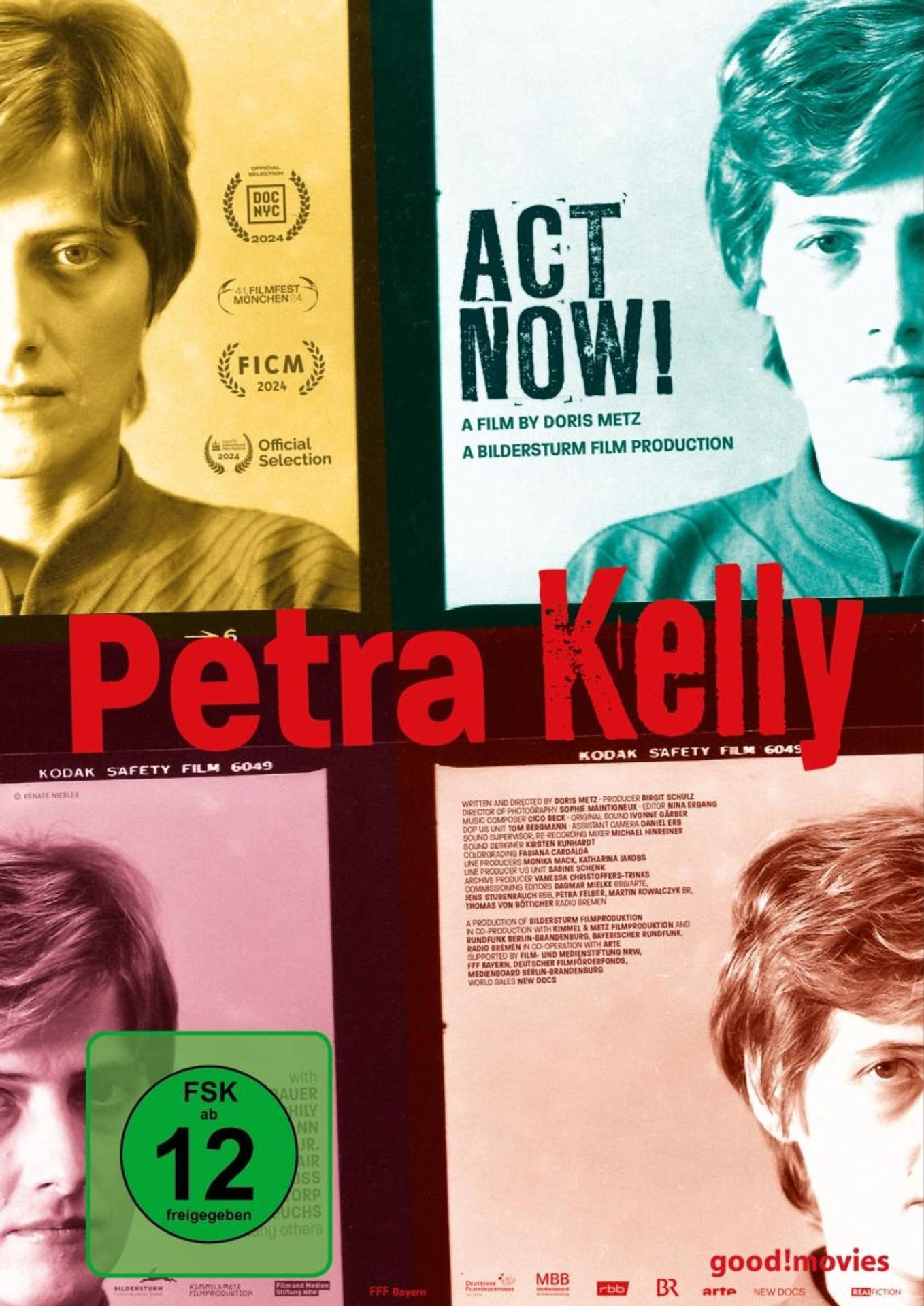Filmplakat mit Porträt und Text 