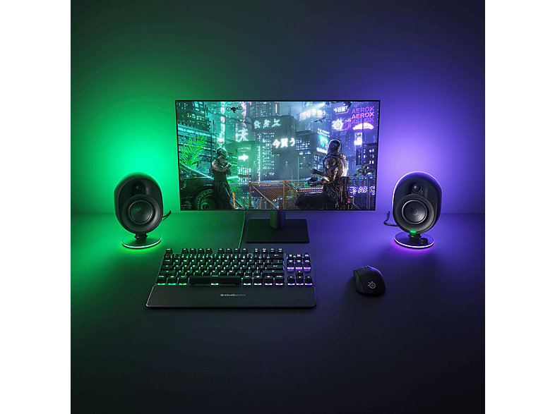 STEEL SERIES Arena 7 PC Lautsprecher mit Subwoofer für Gaming, schwarz; Gaming Lautsprecher — Foto 4 von 4