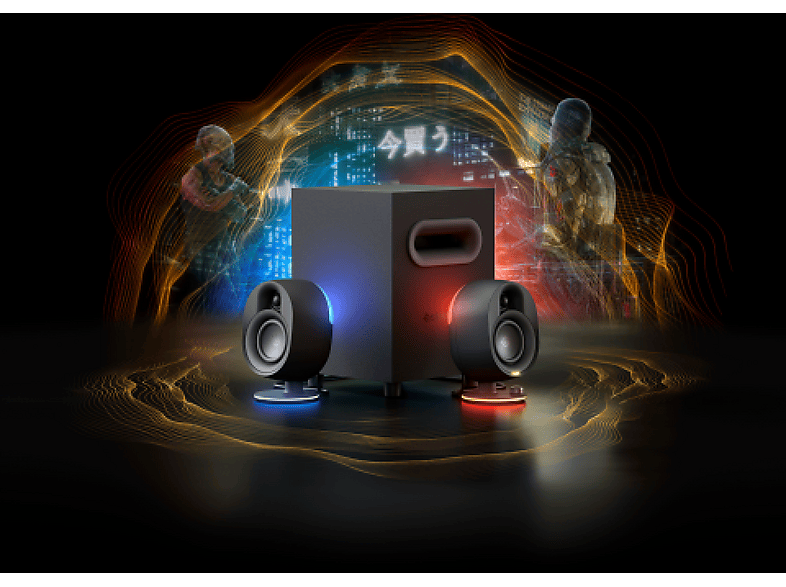 STEEL SERIES Arena 7 PC Lautsprecher mit Subwoofer für Gaming, schwarz; Gaming Lautsprecher — Foto 3 von 4