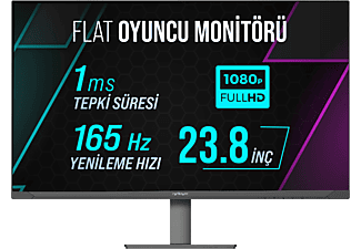 WARP WP24-B 23.8 inç 165 Hz 1 ms(MPRT) G-Sync / FreeSync / RGB Gaming Monitör Siyah