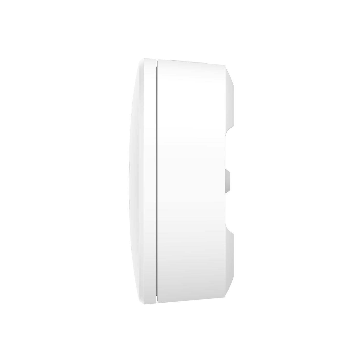 White, rectangular device, side view, against a white background.