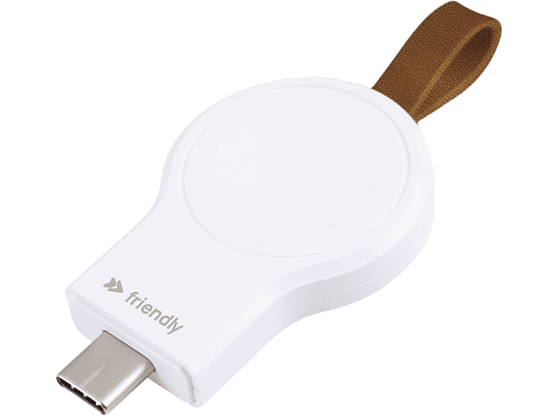 Cargador smartwatch inalámbrico - Friendly License FRWCH001, Apple Watch, 3W, Blanco