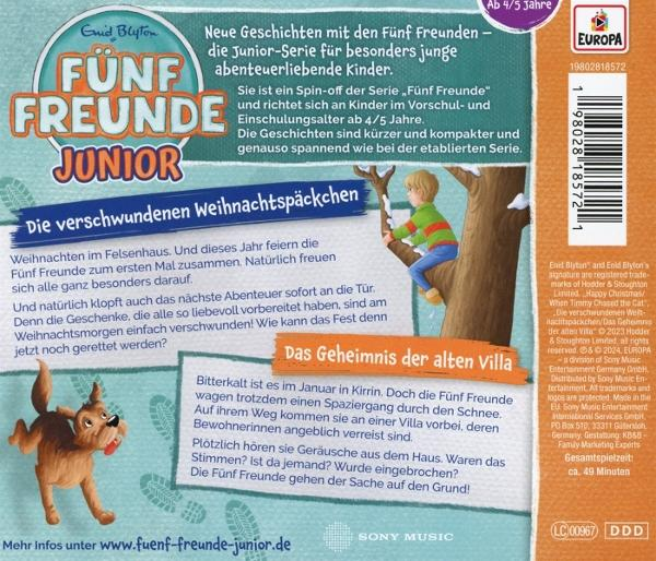 Buchcover mit Cartoon-Hund, Junge und Text auf Deutsch.