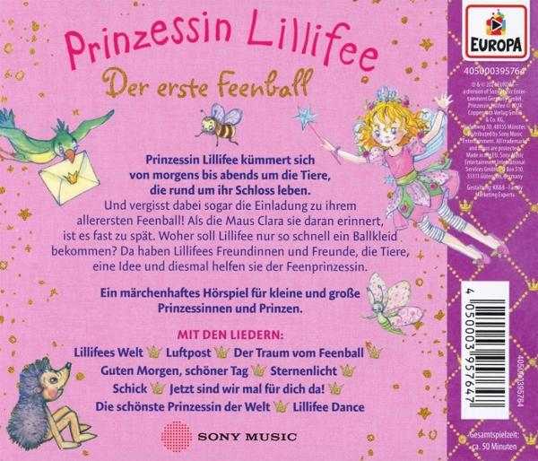 Buchcover mit Prinzessin und Biene, Text auf Deutsch.